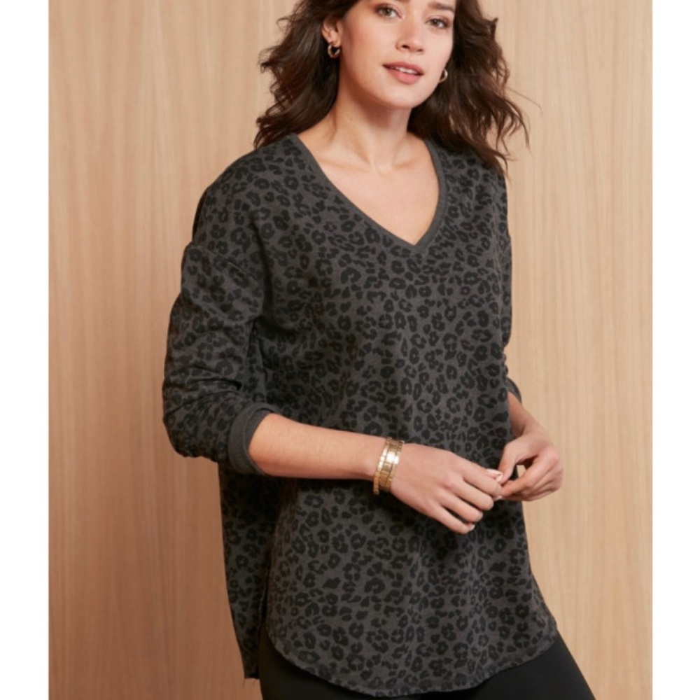 Z Supply Leopard Tunic Length Shirt XS